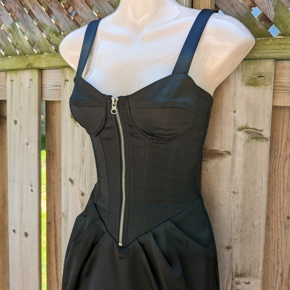 BETSEY JOHNSON black Mini dress 0 xs - Picture 6 of 10